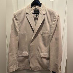 JoS A Bank RESERVE Khaki Pinstriped Blazer - Size XL